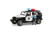 Bruder Licensed 1:16 Scale Jeep Wrangler Rubicon Police Vehicle With Policeman & Accessories Model Toy