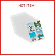 Sooez 30 Pack Photo Sleeves 3.5x5, Heavy Duty Photo Sleeves (240) 3 Ring Binder