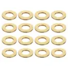 100Pcs Brass Flat Washer, M4x8x0.8mm Brass Washer Assortment for Screws Bolts