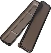 LABRIMP Portable Cutlery Box Spoons Tableware Carrying Case Cutlery Chopstick Holder Chopsticks Case Utensil Organizer Spoon Holder Silverware Organizer Plastic Black