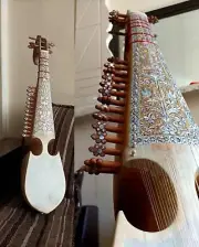 Afghan Classical Shah Rubab Rabab Size Strings 3-4-15 with Sadaf Art