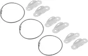 BESTonZON Furniture Anchors 3 Sets Baby Proofing Kit Wall Straps Bookcase Cabinet Desk Straps Sturdy Safety Hooks for Boys and Girls