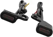 Durable LED Turn Signal Indicator for Softails Dynas and Sportsters Long-lasting Performance, Black Smoke