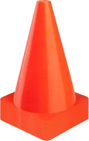 CARTMAN Plastic Training Cones (Set of 12/24 Pack 9" or 12/24 Pack 7" or 12/24 P