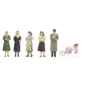 Scenecraft 36-406 Suburban Street Scene (Pk6) Figures OO Gauge