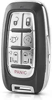 FLJKCT Car Key Shell 6+1 Buttons Smart Remote Key Shell,for Chrysler Pacifica 2017 2018 2019 2020 Voyager 2020 Proximity
