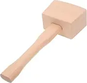 KAILIKETIY Small Wooden Mallet for Woodworking Multi Purpose Hammer Tool for DIY Projects Compact Sturdy Wood Construction for Campers Craftsmen