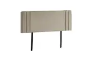 Linen Fabric Double Bed Deluxe Headboard Bedhead - Beige