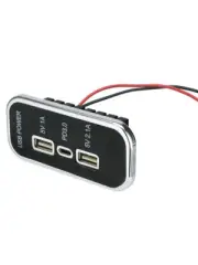 Car Charger Dual USB PD Type-C Adapter Power Socket Fast Charging Panel Mount (for: MG)