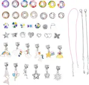 Bracelets Kits for Kids - Jewelry Making Kits for Girls - Unicorn Pink Rainbow S