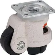 1-3/4" x 11/16" Nylon Wheel - Blickle Leveling Caster with Integrated Truck Lock
