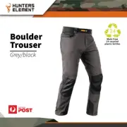 Hunters Element Grey/black Fleece Hunting Quite Medium Warmth Boulder Trouser