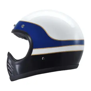 【Chief Helmet】Athena 攀越 藍白 全罩式 安全帽(玻纖帽 山車帽 復古帽 復古安全帽 復古帽 全罩式復古帽)