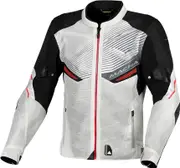 Macna Foxter, textile jacket , color: Light Grey/Red/Black , size: M