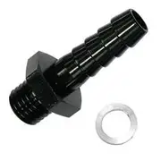 Aeroflow Barb Adapter M18 x 1.5mm to 5/8", AF734-03BLK