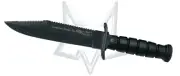 Fox Knives Military Explorer 697 T Fixed Blade Knife Black Stainless w/ Kit 697T