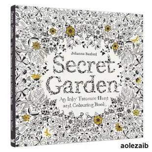 【現貨】Secret Garden祕密花園凃色書 英文版正版 成人減壓凃色書繪畫本
