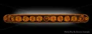 Recon 26418AM 15" Mini Tailgate Light Bar Amber Running Lights & Turn Signals