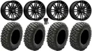 MSA Black Rogue 15" UTV Wheels 30" Crawler XR Tires Polaris RZR XP 1000 / PRO XP