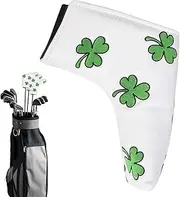 Putter Cover | Lucky Clover Design Pings Putter Cover,Mallet Headcover Protective Equipment, Golfer Accessories for Friends Family Beginners