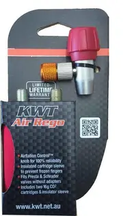 KWT Air Rego C02 Inflator with 2 x 16g CO2 Cartridges