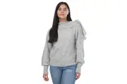 Ted Baker Womens/Ladies Larbow Bow Embellished Jumper (Grey) - UTGT2034