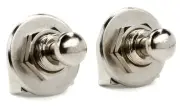 Grover GP800N Strap Lock Set - Nickel (2-pack) Bundle
