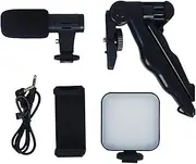 Smartphone Camera Video Set, Smartphone Vlogging Kit with LED Light 3.15x2.56x1.18 inches, for Video Recording, Live Streaming, and Content Creation 60g