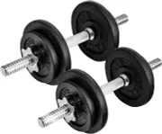 Adjustable Dumbbell Set with Weight Plates Star Lock Collar Connector 40lb 200lb