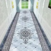 Runner Rugs, Carpet Runners for Hallways for Corridor Hall Living Room Bedroom Indoor Outdoor Long Kitchen Runners Washable Anti Slip Vintage Design,0.6m x 3.5m
