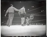 John Henry Lewis Having Trouble In Boxing Ring 1938 Old Boxing Photo