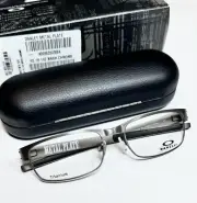 Oakley Metal Plate OX5038 0655 Brushed Chrome Titanium Eyeglasses Frame 55-18