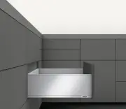 Blum 770C35S0S LEGRABOX 14" L x 7" H Full Extension Concealed - Grey