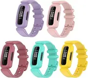 Compatible with Fitbit Ace 3 Watch band for Kids Boys Girls, Soft Silicone Replacement Waterproof Bracelet Accessories Sports Strap for Fitbit Ace 3 girls and boys