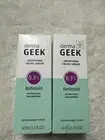 (2) Derma Geek Smoothing Facial Serum 0.3% Retinoid for Fine Lines/Wrinkles
