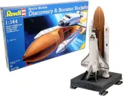 Space Shuttle Discovery & Booster Rocket 1:144 scale model