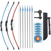 15lbs Archery Takedown Bow&Arrows Set for Kids Youth Bow Hunting Target Gift
