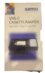 Sima VHS-C Cassette Tape Adapter Model SCA