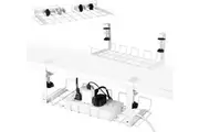 Vikus Under Desk Cable Management Tray White 2 Pack Electronics Cable Ties & Organisers