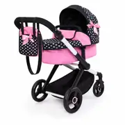 Bayer Xeo Compact Doll Pram - Pink Bow