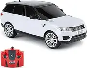 CMJ RC Cars 118GRRW Range Rover Sport Officially Licensed Remote Control Car 1:18 Scale Working Lights 2.4Ghz White