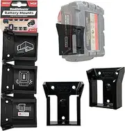 [StealthMounts] Battery Mounts for Milwaukee M18| Cordless Batteries Holder for Drills, Impact Drivers & More | 6 Pack | Black Battery Organisers for Milwaukee M18 Power Tools