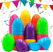 Easter Eggs Empty,50 Fillable Colorful Bright Fake Eggs | Colorful Bright Easter Eggs Shell, Toys For Easter Eggs, For Easter Party