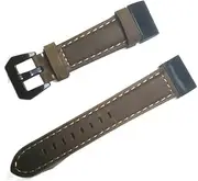 [BKUANE] For Garmin Fenix 6 Pro/Sapphire 5 6 5X 6X 3/3HR 5 Plus Wristband Quick Fit 26mm 22mm Leather Watch Band For Forerunner 935/945