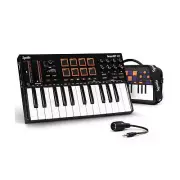 MIDI Keyboard Controller 25 Keys, Beat Maker Machine with Carry Bag, OLED Dis...