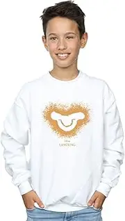 [Absolute Cult] Disney Boys The Lion King Movie Simba Baby Face Sweatshirt White 12-13 years