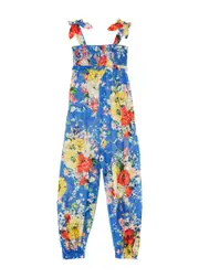 Zimmermann Kids Alight Floral-print Cotton Jumpsuit - Blue - 08YR (8 Years) 08YR (8 years)