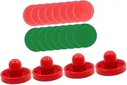 Totority Air Hockey Paddles Hockey Accessories for Tabletop Games Includes Felt Pads Balls for Game Fun