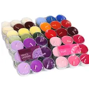 9pcs Colored Scented Candle Aromatherapy Cylindrical Paraffin Candles Long Lasting Smokeless Home Random color