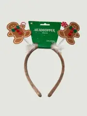 Amscan Christmas Gingerbread Headbopper Headband – Holiday Party Accessory